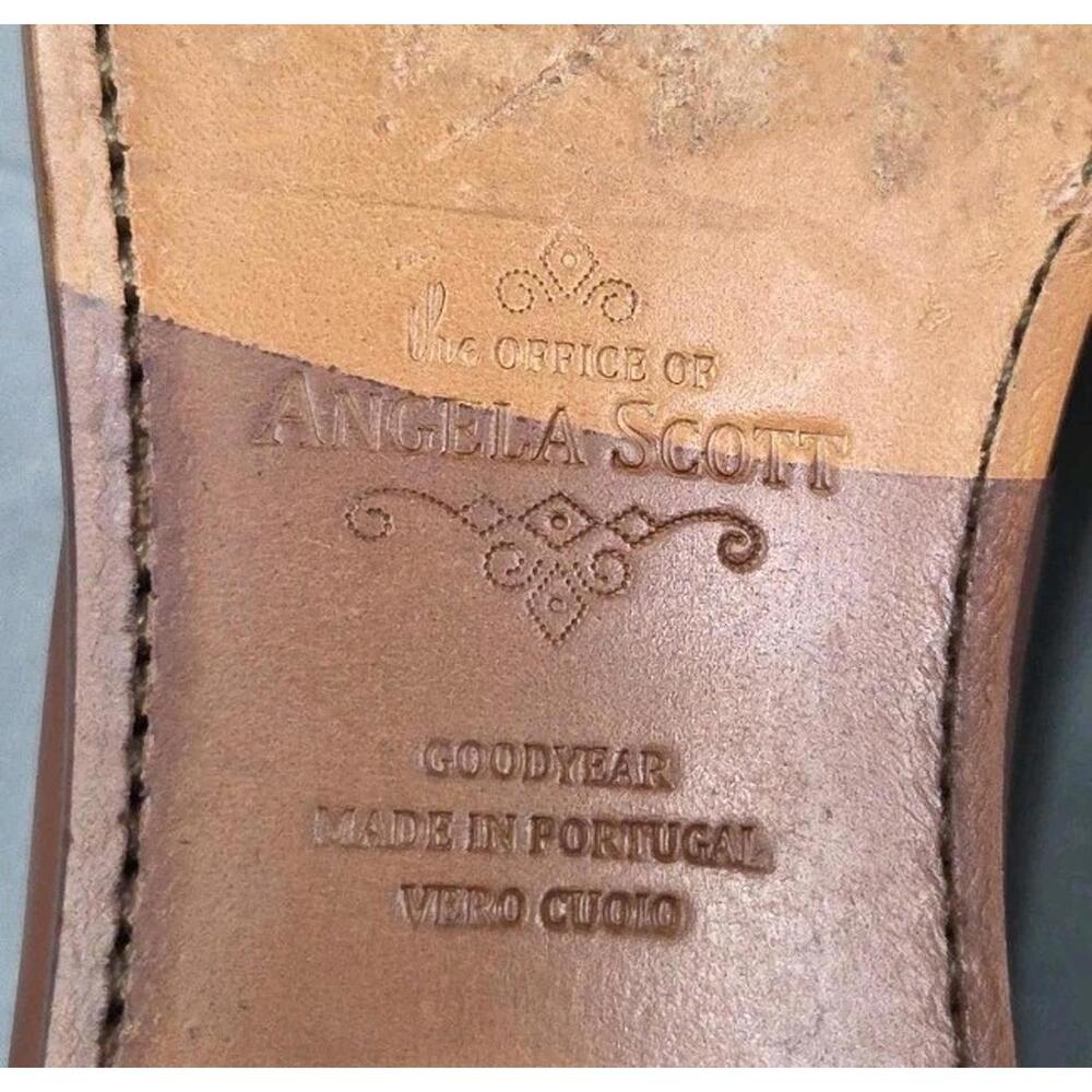The Office of Angela Scott Ms. Presley White Oxfords Leather Womens Shoes 39 9 - Picture 7 of 16